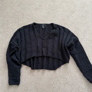 Cropped Black Sweater